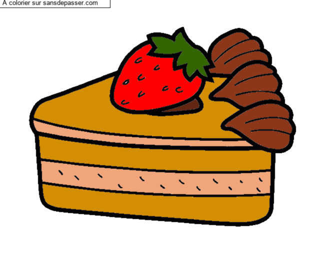 G&acirc;teau &agrave; la fraise par un invit&eacute;