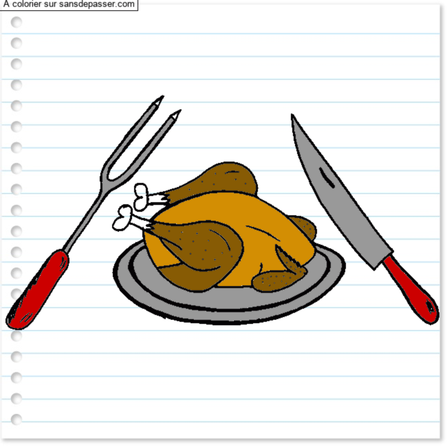 Poulet r&ocirc;ti par un invit&eacute;