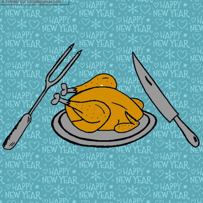 Poulet r&ocirc;ti par un invit&eacute;