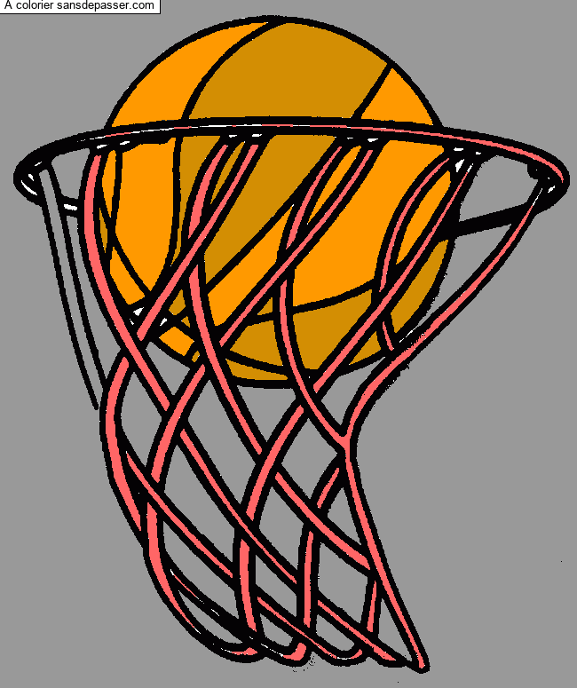 Coloriage Panier de basketball par Nanatita