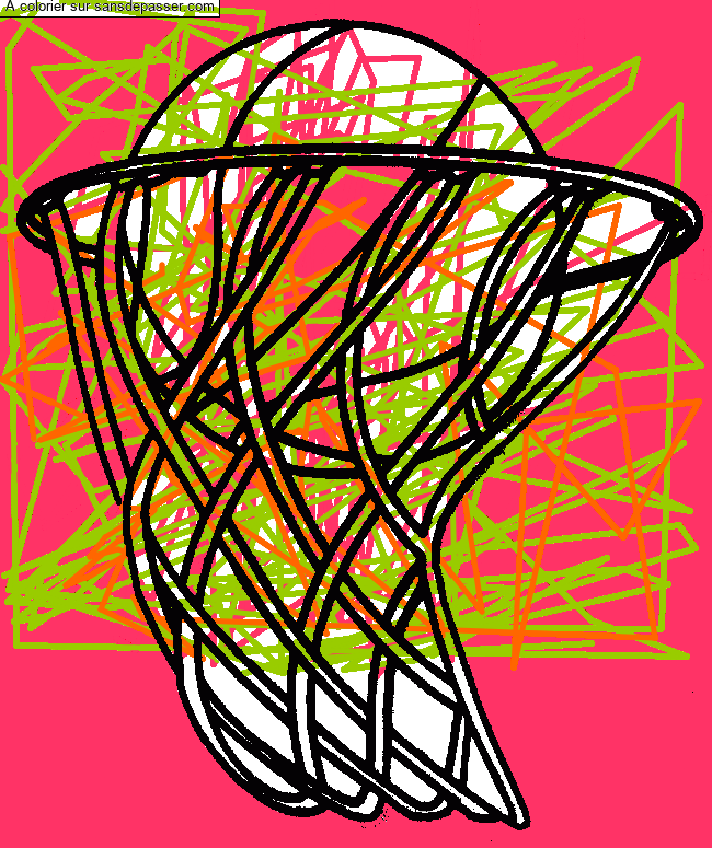 Panier de basketball par un invit&eacute;