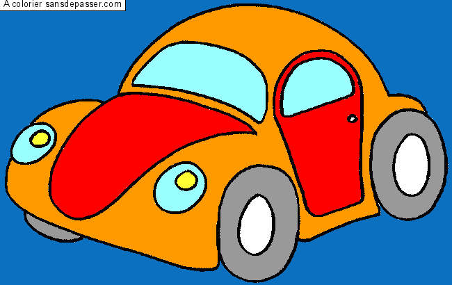 Coloriage Petite voiture