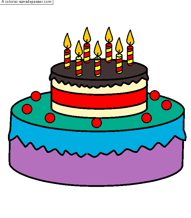 Gâteau d'anniversaire - 7 ans par un invité