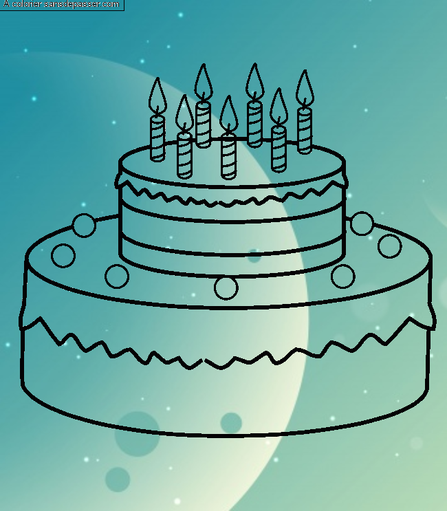 Gâteau d'anniversaire - 7 ans par chloemorg