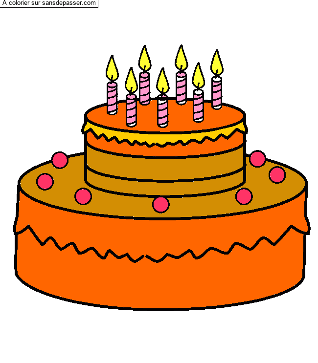 Gâteau d'anniversaire - 7 ans par OphelieV