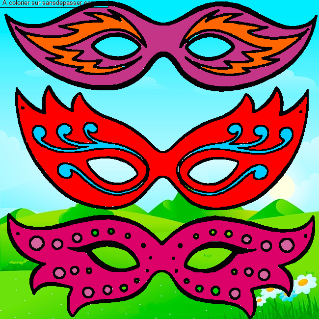 Masques de Carnaval par un invit&eacute;