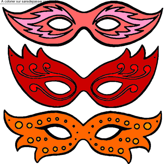 Masques de Carnaval par un invit&eacute;