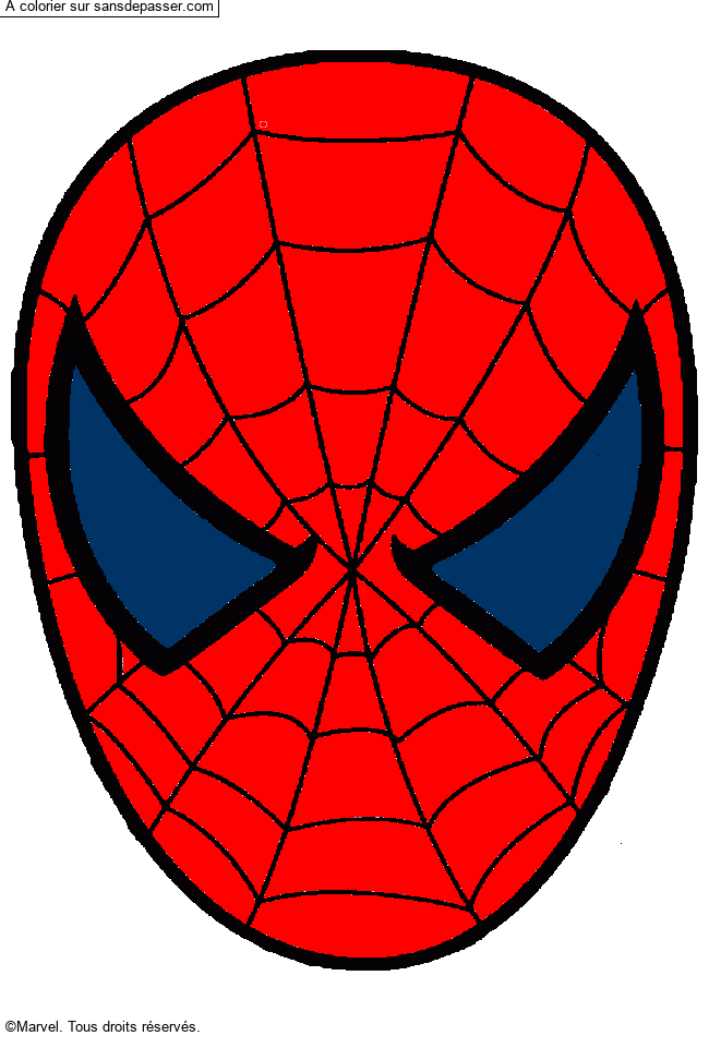 Masque de Spiderman par un invité