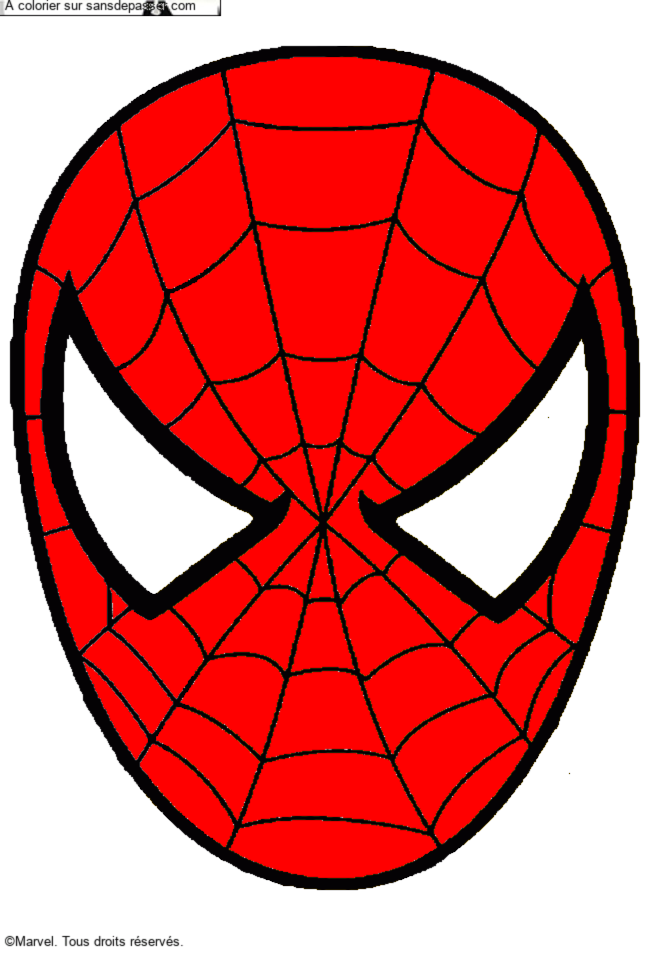 Masque de Spiderman par Youyou_26