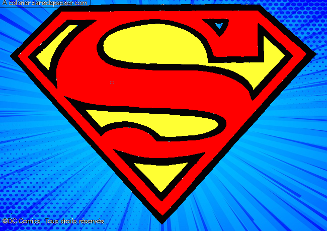 Coloriage Logo Superman par un invité