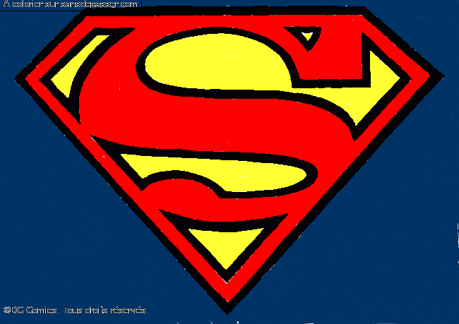 Coloriage Logo Superman par dessinpro30678