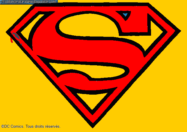 Coloriage Logo Superman par un invité