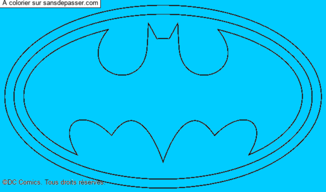 Coloriage Logo Batman par un invité