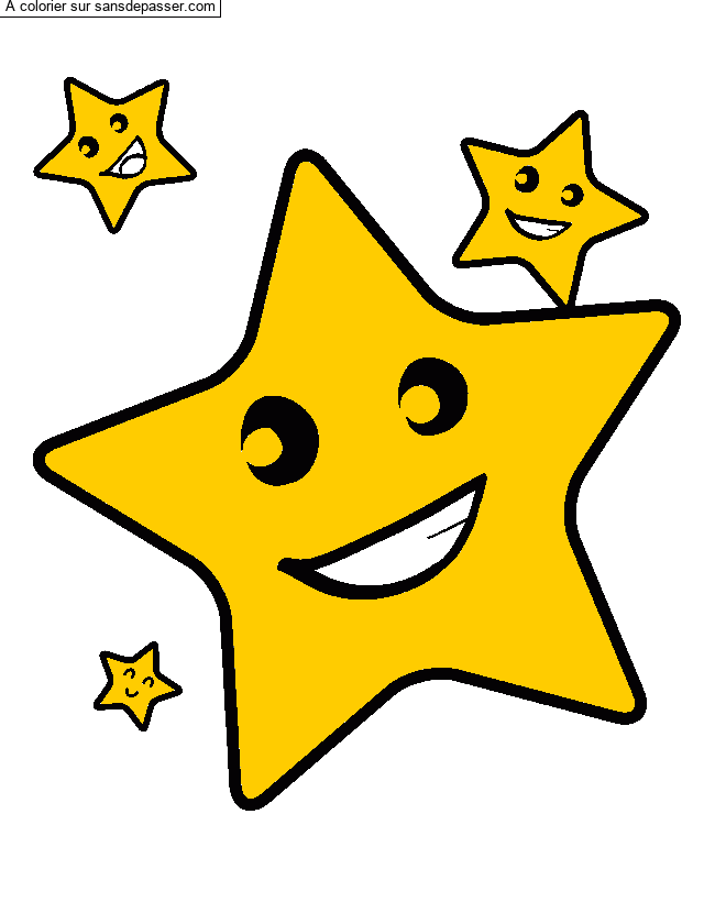 &Eacute;toiles souriantes par un invit&eacute;