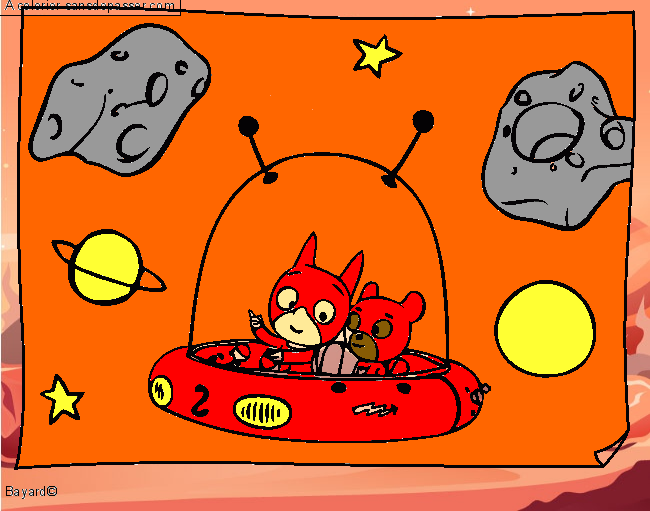 SamSam dans l'espace par un invit&eacute;