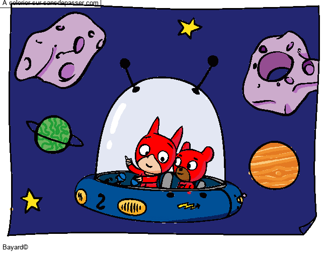 SamSam dans l'espace par un invit&eacute;