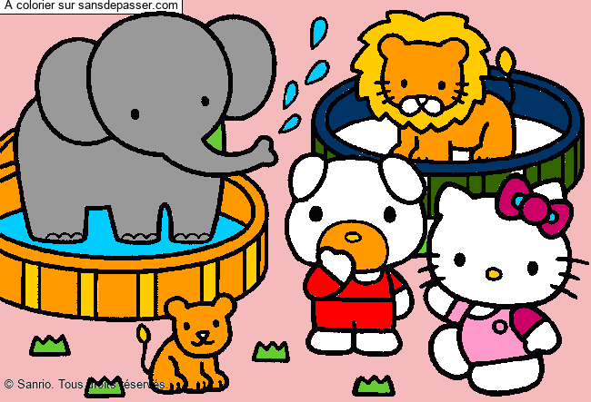 Hello Kitty au Zoo par mezut