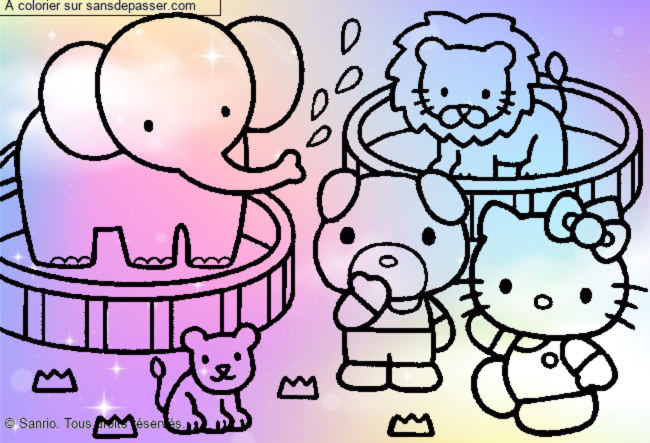 Hello Kitty au Zoo par un invit&eacute;