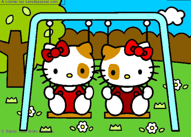 Hello Kitty fait de la balan&ccedil;oire par un invit&eacute;