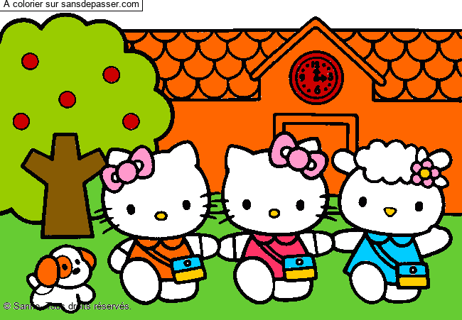Hello Kitty &agrave; l'&eacute;cole par mezut