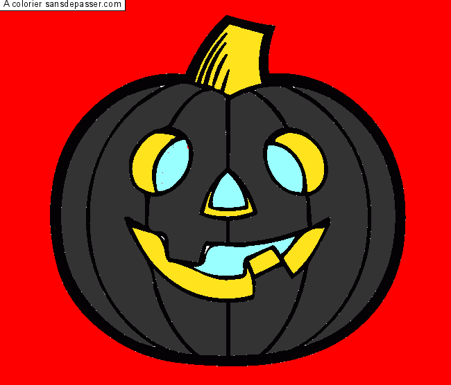 Citrouille d'Halloween par un invit&eacute;