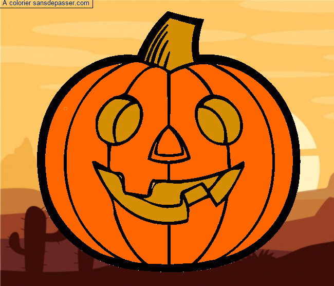 Citrouille d'Halloween par un invit&eacute;