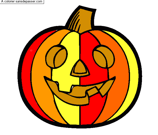 Citrouille d'Halloween par un invit&eacute;
