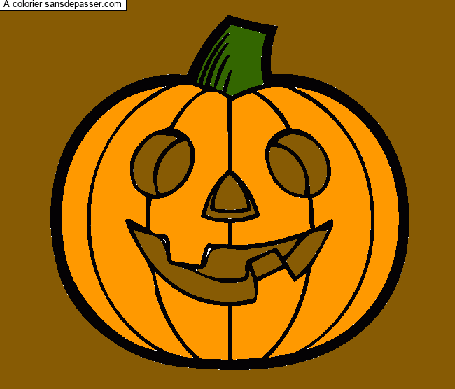 Citrouille d'Halloween par un invit&eacute;
