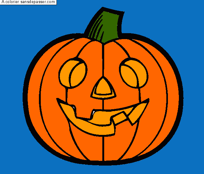 Citrouille d'Halloween par un invit&eacute;