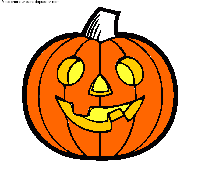 Citrouille d'Halloween par un invit&eacute;