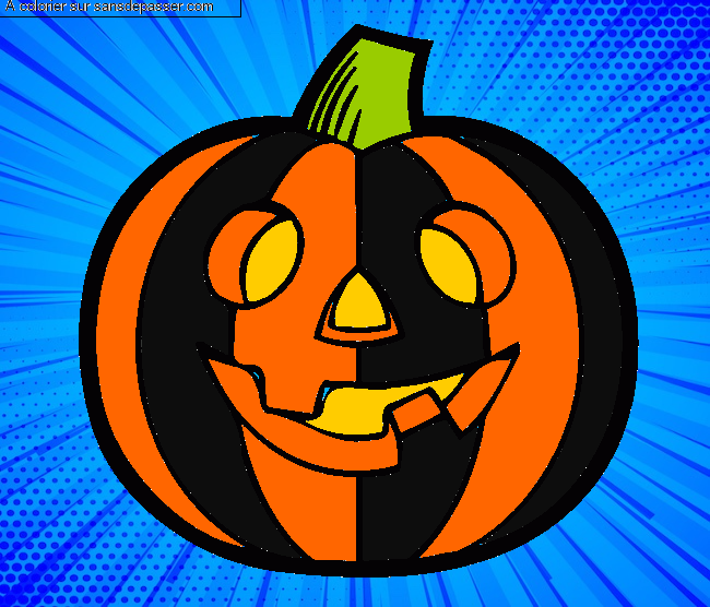 Citrouille d'Halloween par un invit&eacute;
