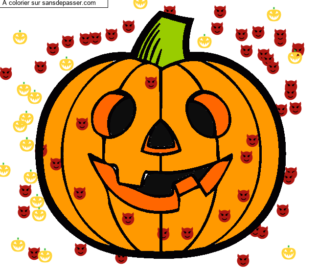 Citrouille d'Halloween par un invit&eacute;