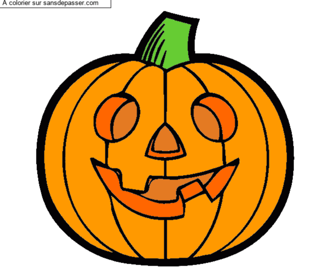 Citrouille d'Halloween par un invit&eacute;