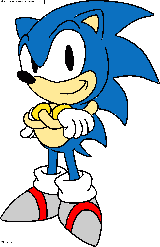 Coloriage Sonic