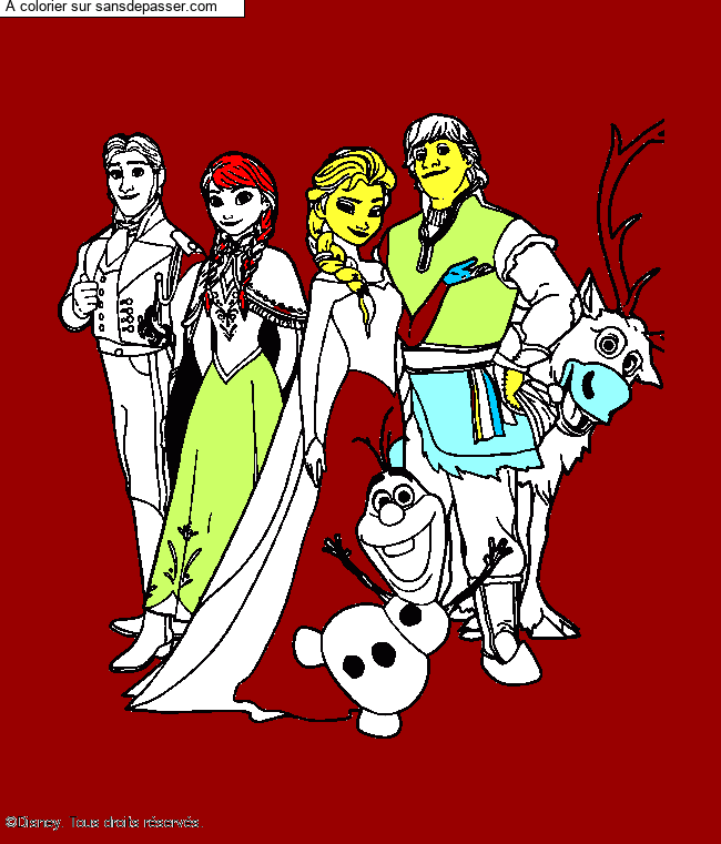 La Reine des Neiges et ses amis par un invit&eacute;