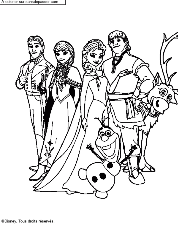 La Reine des Neiges et ses amis par un invit&eacute;
