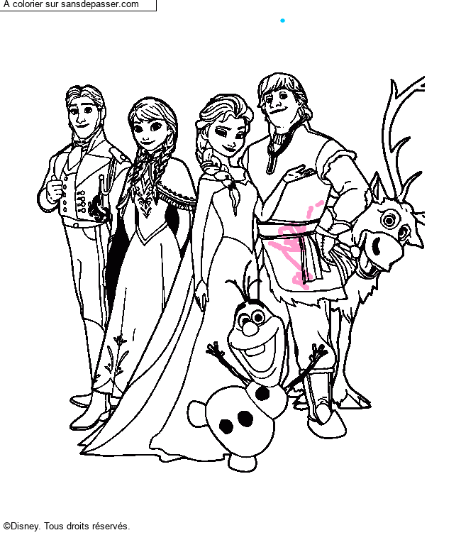 La Reine des Neiges et ses amis par un invit&eacute;