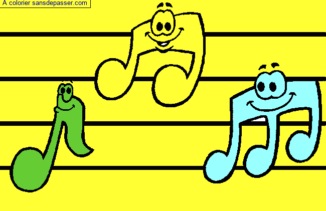 Notes de musique par un invit&eacute;