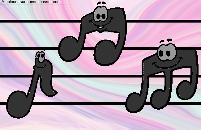 Notes de musique par un invit&eacute;