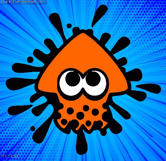 Calamar Splatoon par un invit&eacute;