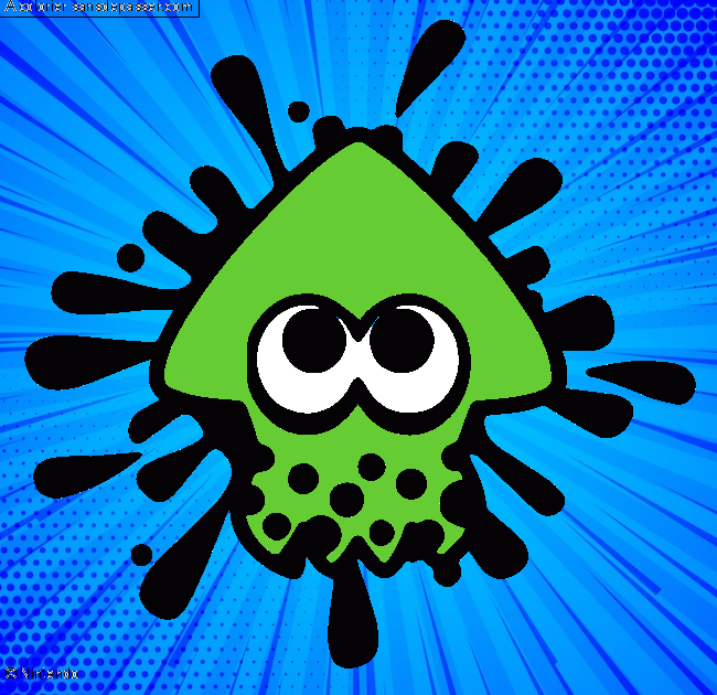 Calamar Splatoon par un invit&eacute;