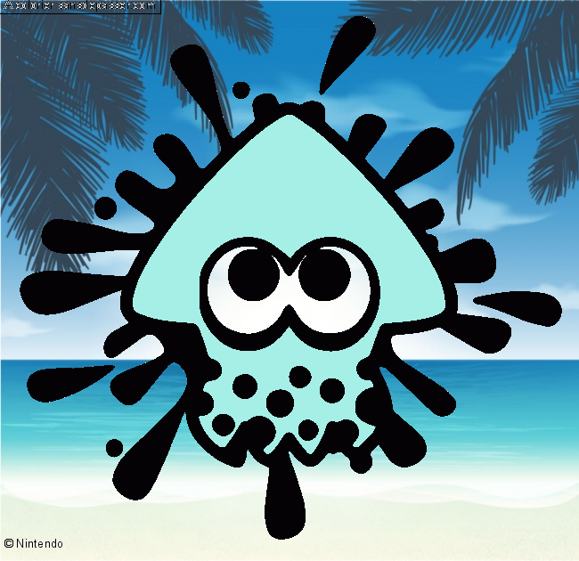 Calamar Splatoon par un invit&eacute;