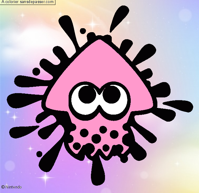 Calamar Splatoon par un invit&eacute;