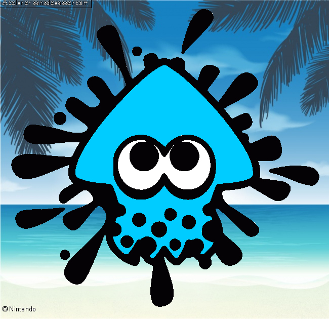 Calamar Splatoon par un invit&eacute;