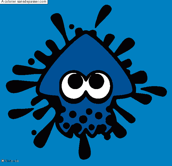 Calamar Splatoon par baptiste