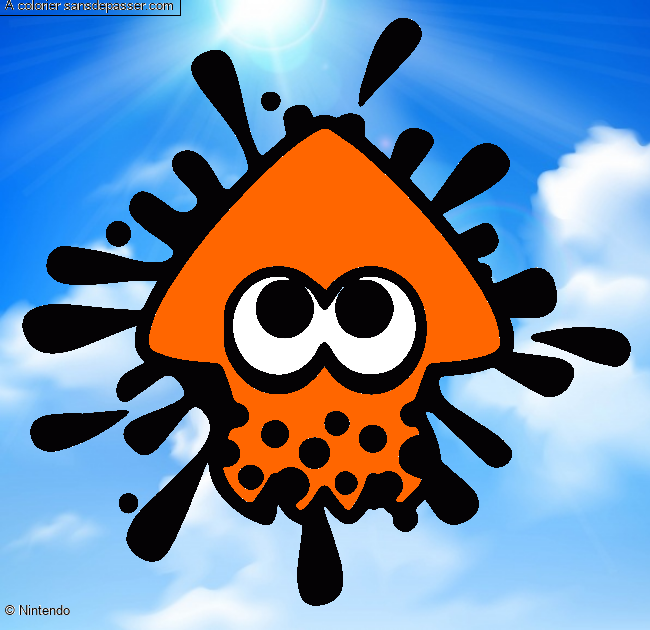 Calamar Splatoon par un invit&eacute;