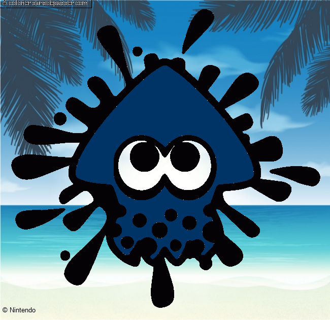 Calamar Splatoon par un invit&eacute;