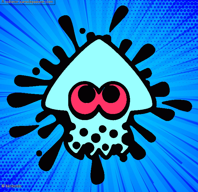 Calamar Splatoon par un invit&eacute;
