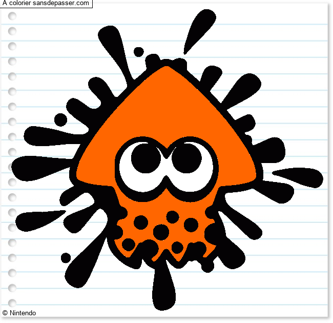 Calamar Splatoon par un invit&eacute;
