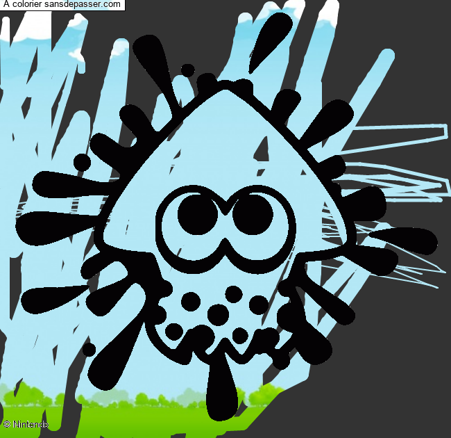 Calamar Splatoon par un invit&eacute;